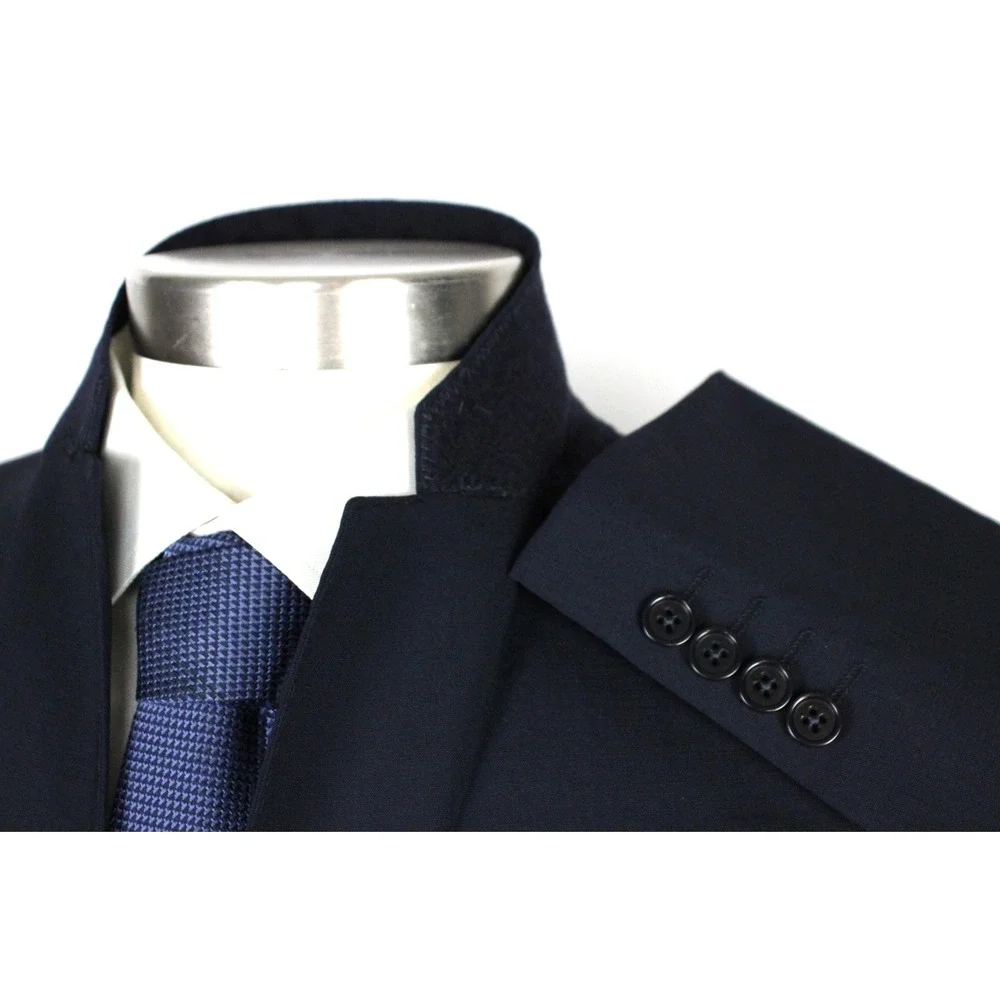 Emporio Armani Blazer 40 R (50 EU) Mens Navy Wool M Line Slim Fit Sport Coat